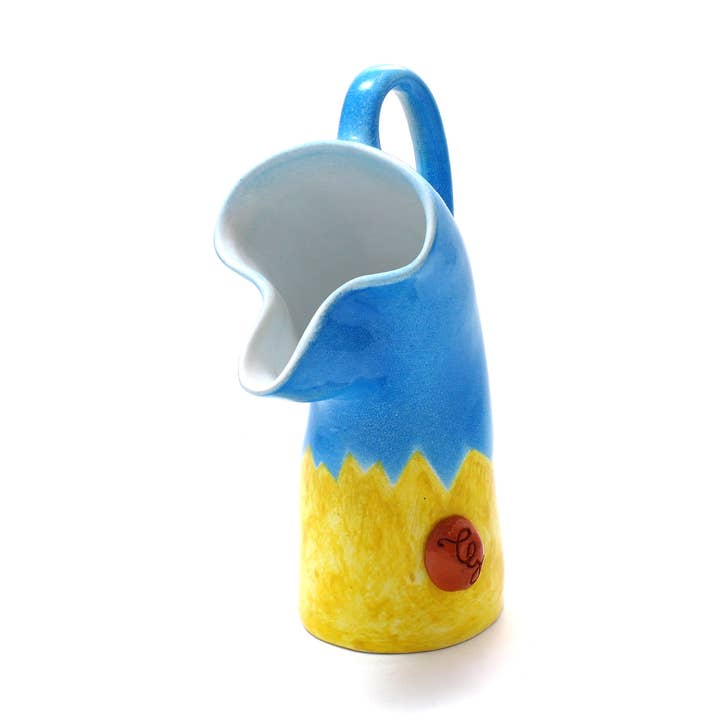 Jarro azul e amarelo Tonino Guerra por atacado de Ceramiche Lega