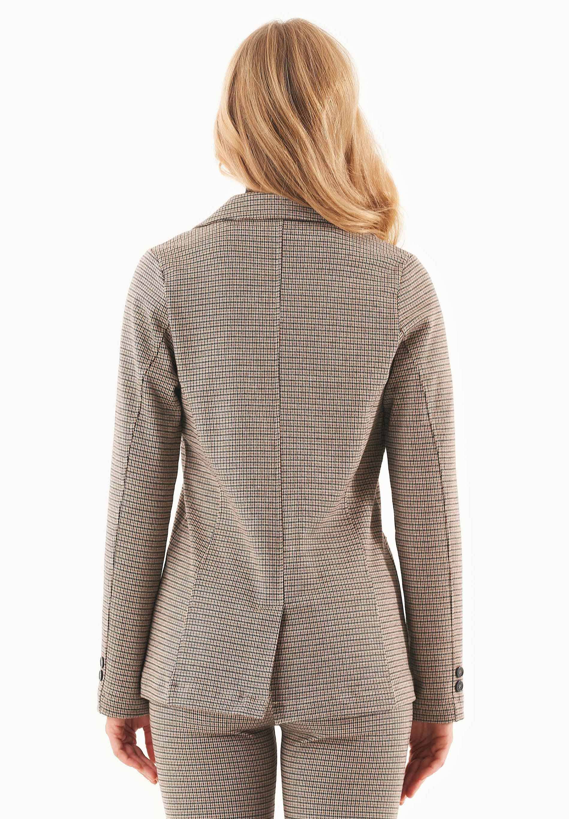 ORGANICATION - Wholesale Blazer - Women's - Blazer aus Bio-Baumwolle-Mix mit Hahnentrittmuster3