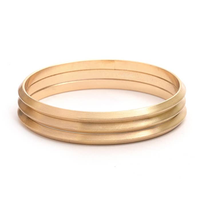 Satin Set of 3 Bangle Bracelets for wholesale by Karmony Life
