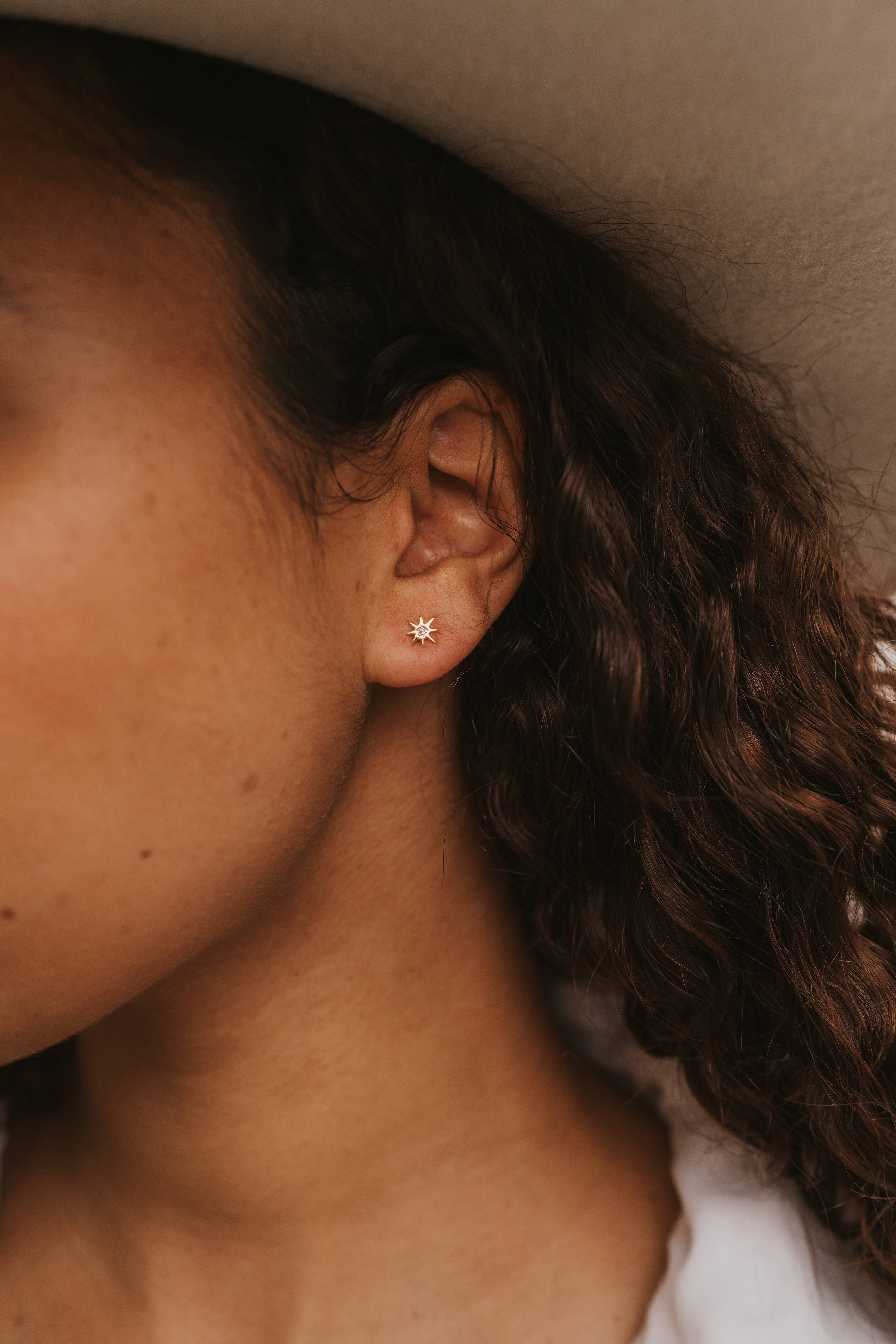 JaxKelly - Wholesale Stud/Post Earrings - Complements - Sun & Moon - Gold Earrings4