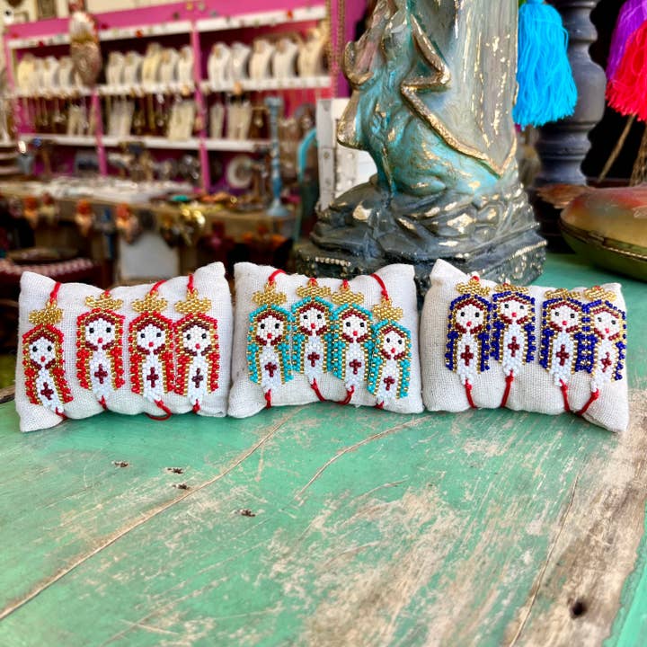 Love and Honor Jesus LLC - Wholesale Beaded Bracelet - Handwoven Our Lady Glass Beaded Adjustable Bracelet