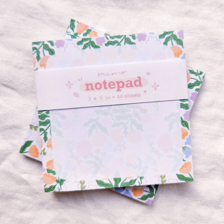 Bloc-notes Fleurs de Printemps - Vierge pour la vente par Full Bloom and Co.