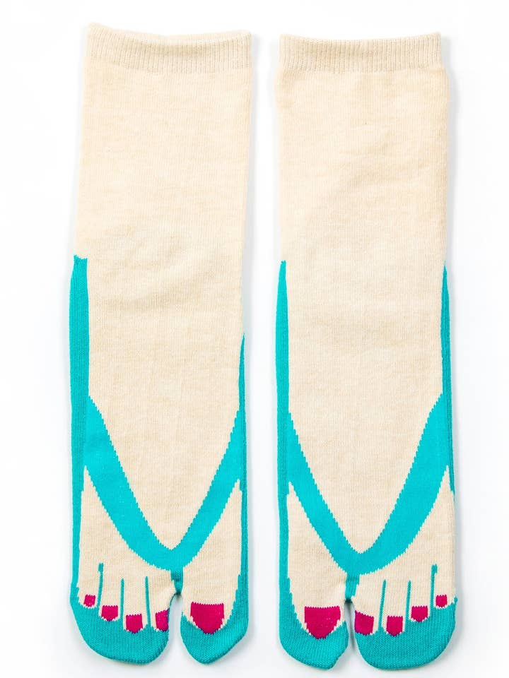 Calzini Sandali Tabi Color Pedicure per la vendita all'ingrosso da parte di NINJA SOCKS