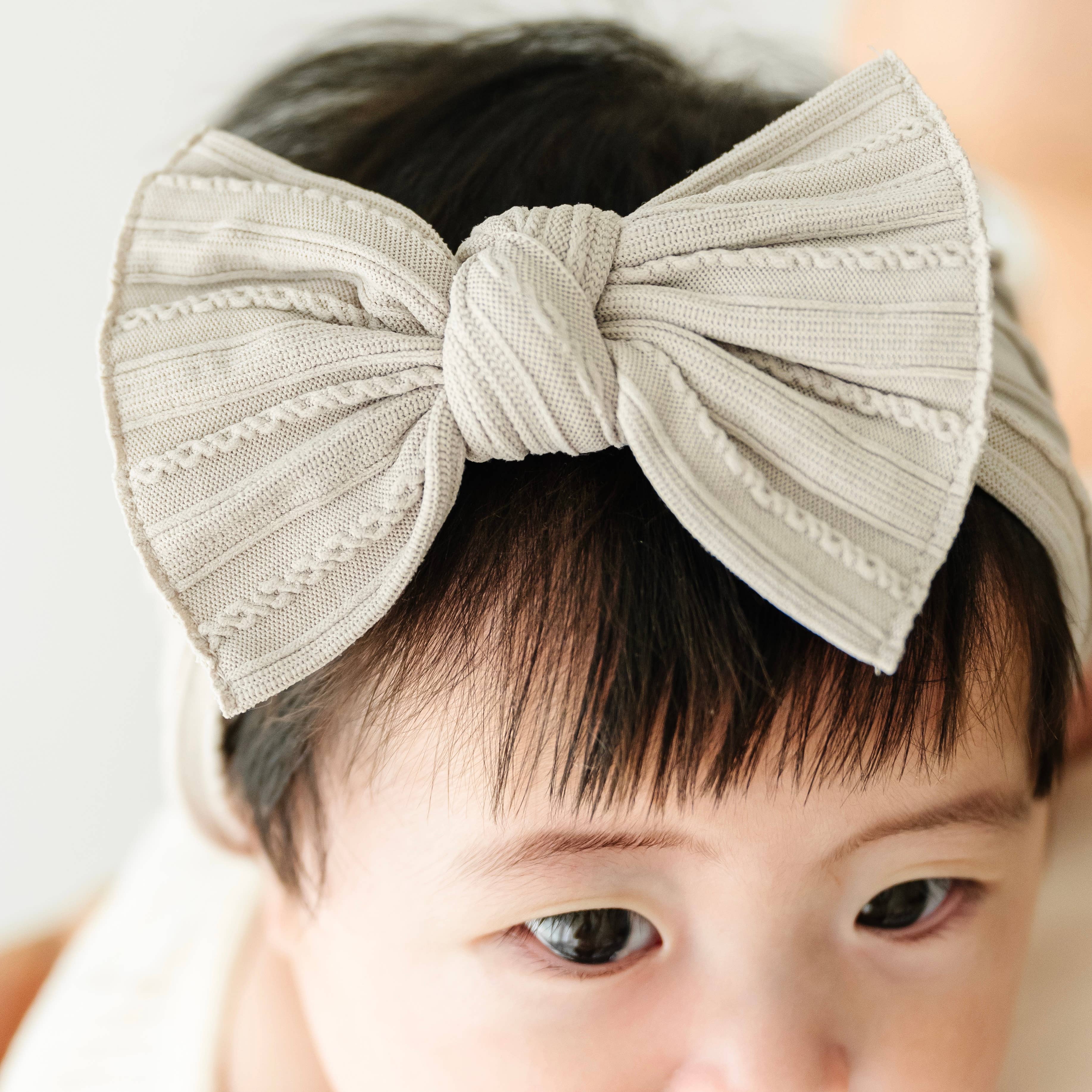 Baby Bling Bows - Wholesale Hair Bow - Baby - Baby Bling® Cable Knit Knot soft nylon headband17