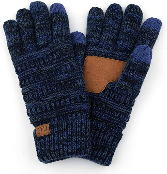 Funky Junque – wholesale Handskar - Dam – Texting Handskar (3 Tone Mix - Navy)