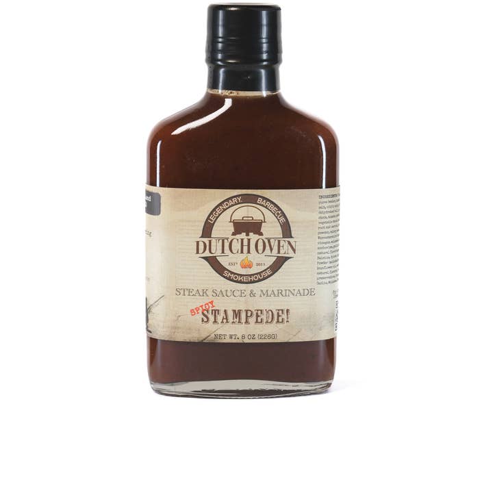 Spicy Stampede! Steak Sauce for wholesale by The Dutch Oven Smokehouse