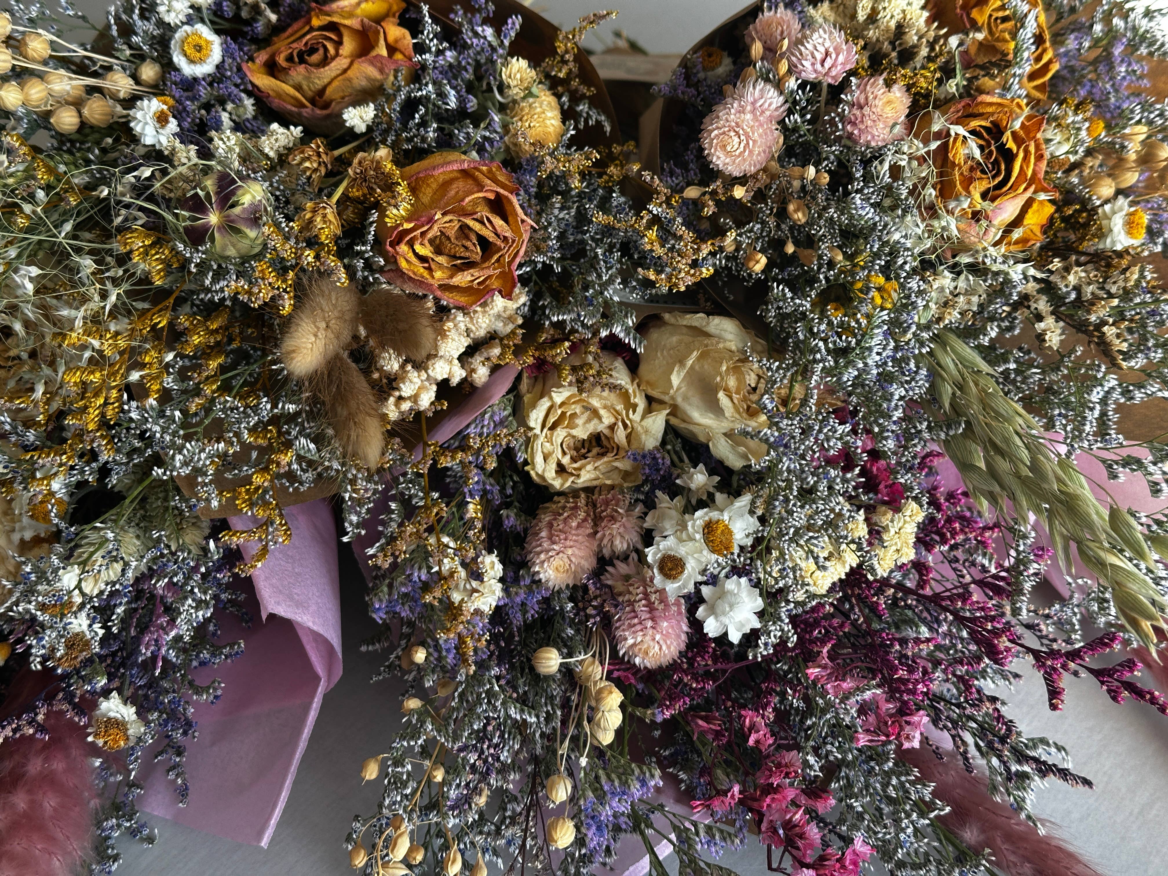 The Gardeners Wife - Wholesale Dried/Pressed Flowers - Into the Rose Garden | A Wildflower Bouquet with Roses7