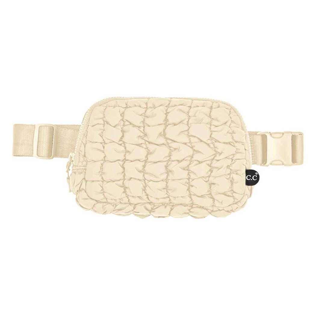Fashion City – wholesale Belt bag – Women’s – Quilted Puffer Fanny Pack Belt Bag0