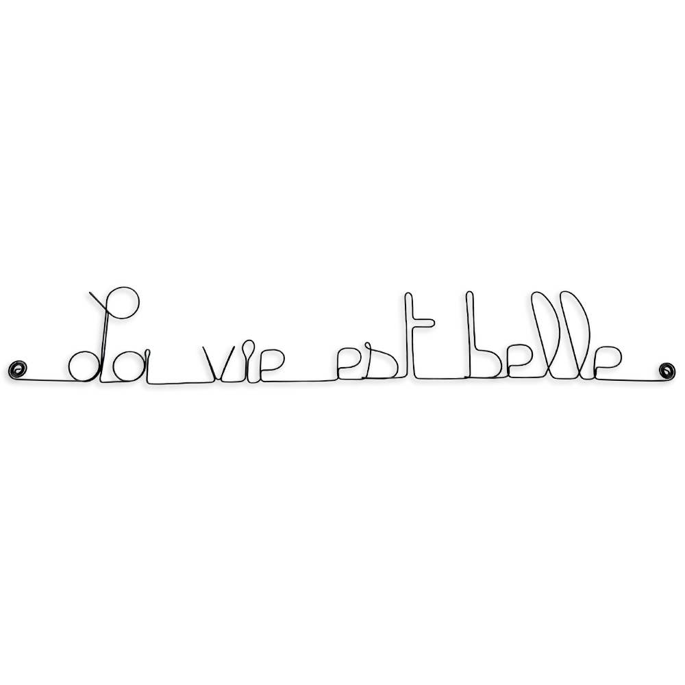 Bijoux de Mur - Wholesale Wall Accent - “Life is Beautiful” Wire Wall Decor 2