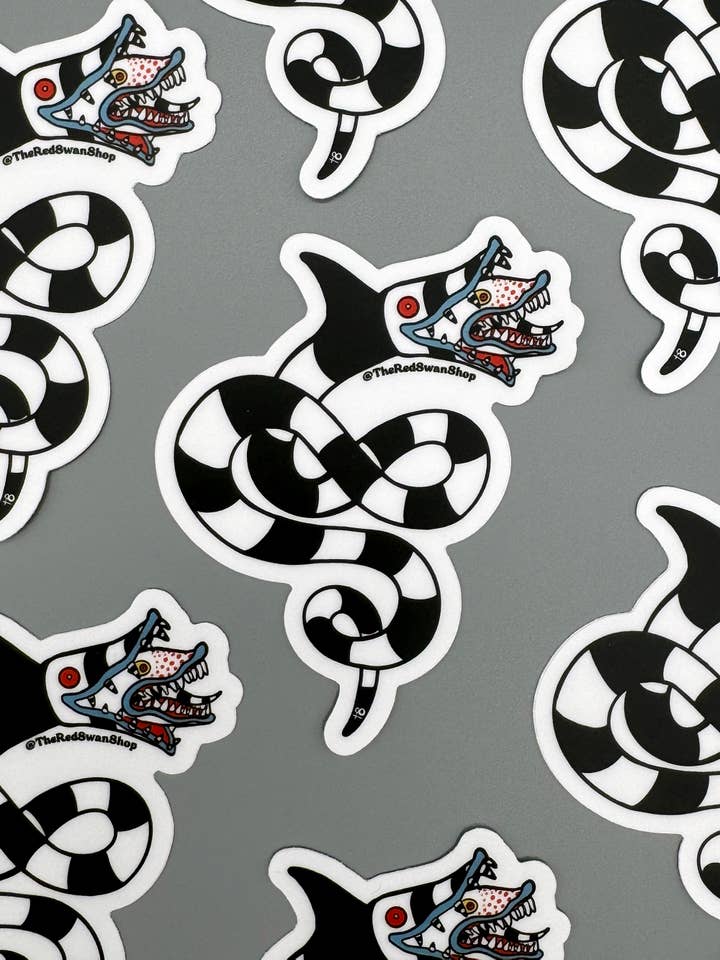 Vinyl Decal - Sand Worm - Beetlejuice for wholesale by The Red Swan Shop