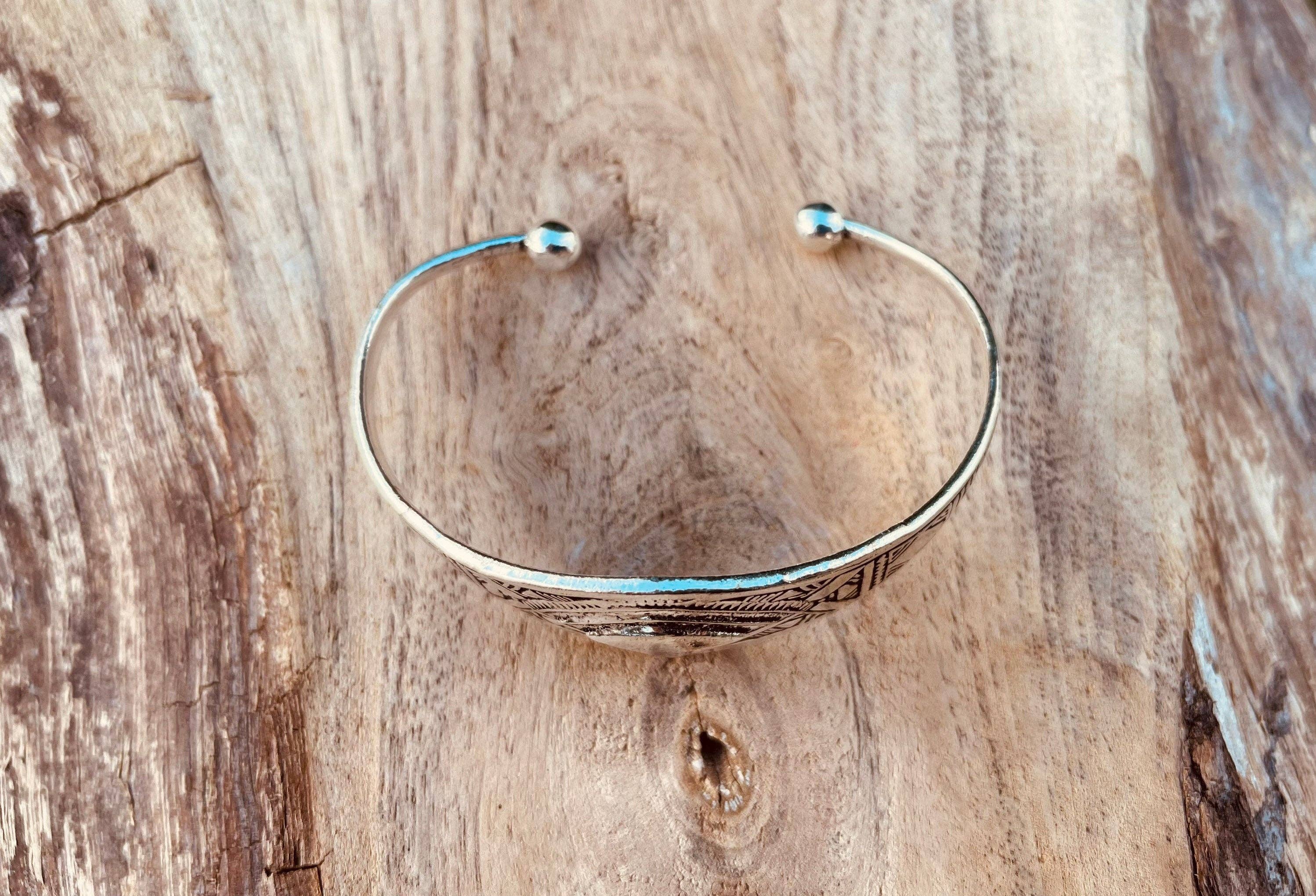 Kaali Boutique – wholesale Cuff bracelet – Tuareg Jewelery Silver Bracelet / Bangle / Cuff / Unisex / Boho / Ethnic / Rustic / Bohemian / Hippie / Gypsy / Geometric /7