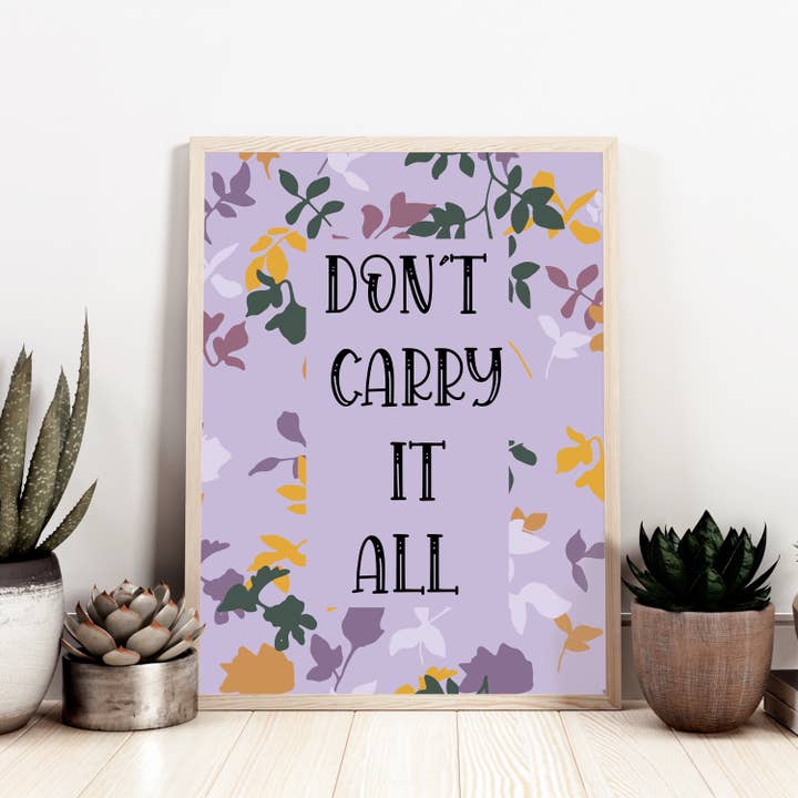 Don't Carry It All - Printed Wall Art - Art Decor for wholesale by Horse Fund Designs