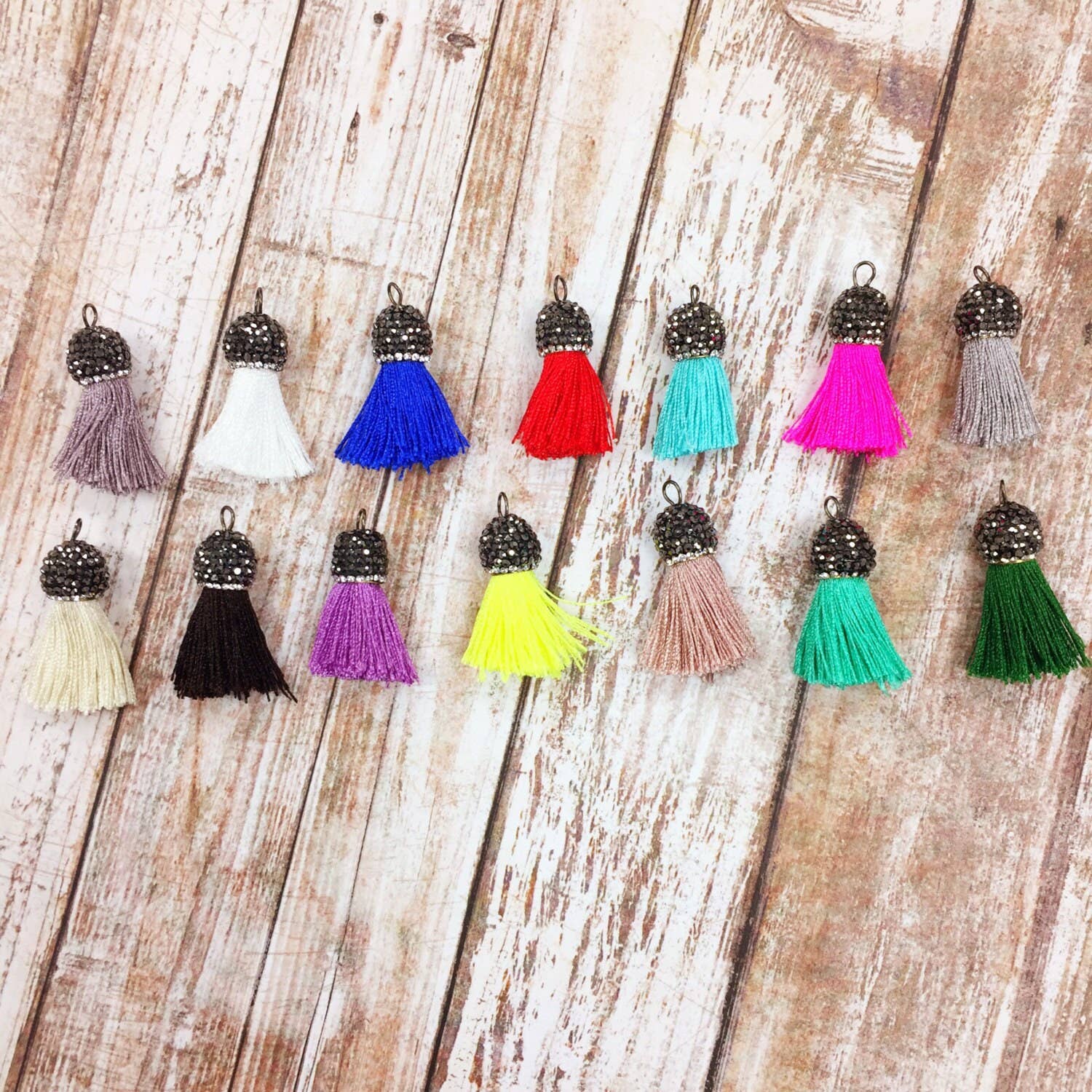 The Bead Bazaar - Wholesale Keychain - Women's - Tassel, Tassels, Jewelry Tassels, Tassels For Jewelry, Mini Tassels, Tassel Garland, Mini Tassel, Tassels For Keychain, Tassel Jewelry, Mini4
