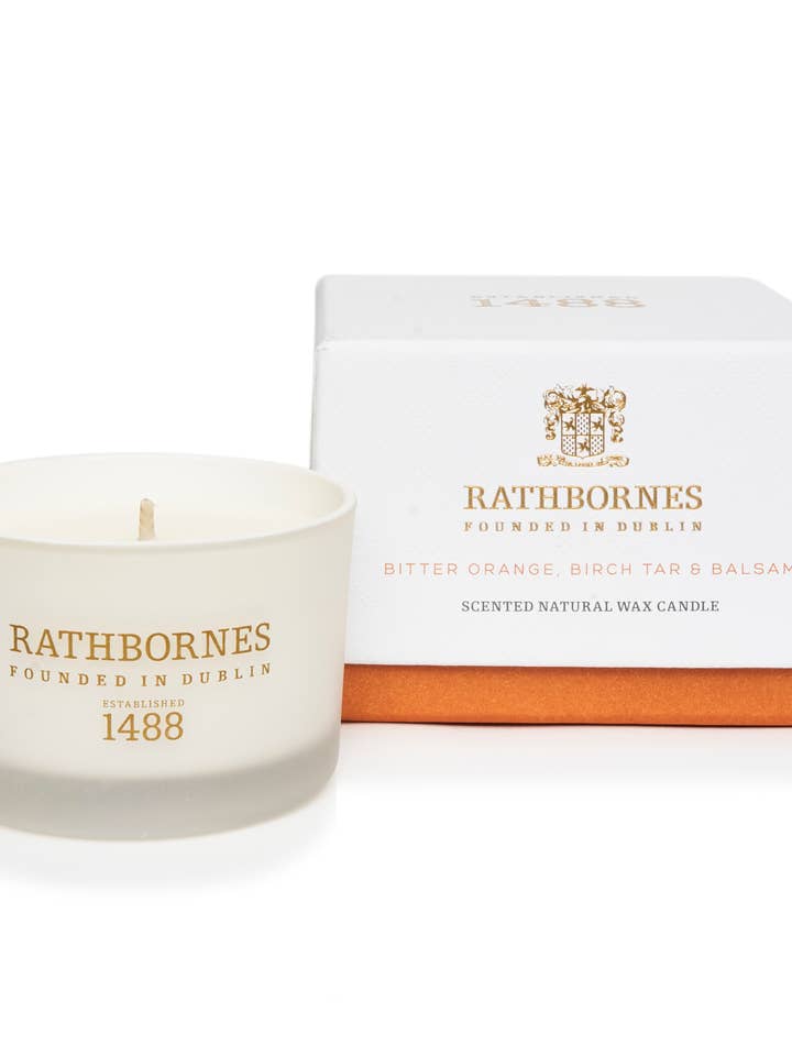 Vela de Viagem Perfumada com Laranja Amarga, Alcatrão de Bétula e Bálsamo por atacado de Rathbornes 1488
