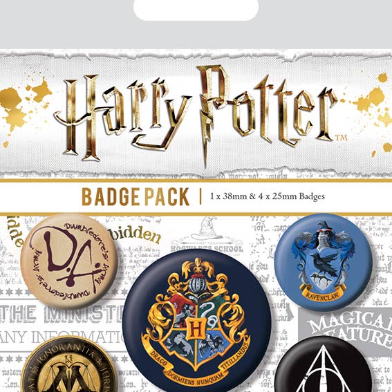 Pyramid International - Wholesale Reversspeld/knoop - Harry Potter (Hogwarts) badgepakket
