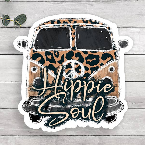 Hippie Soul Vinyl Sticker for wholesale by Expression Design Co