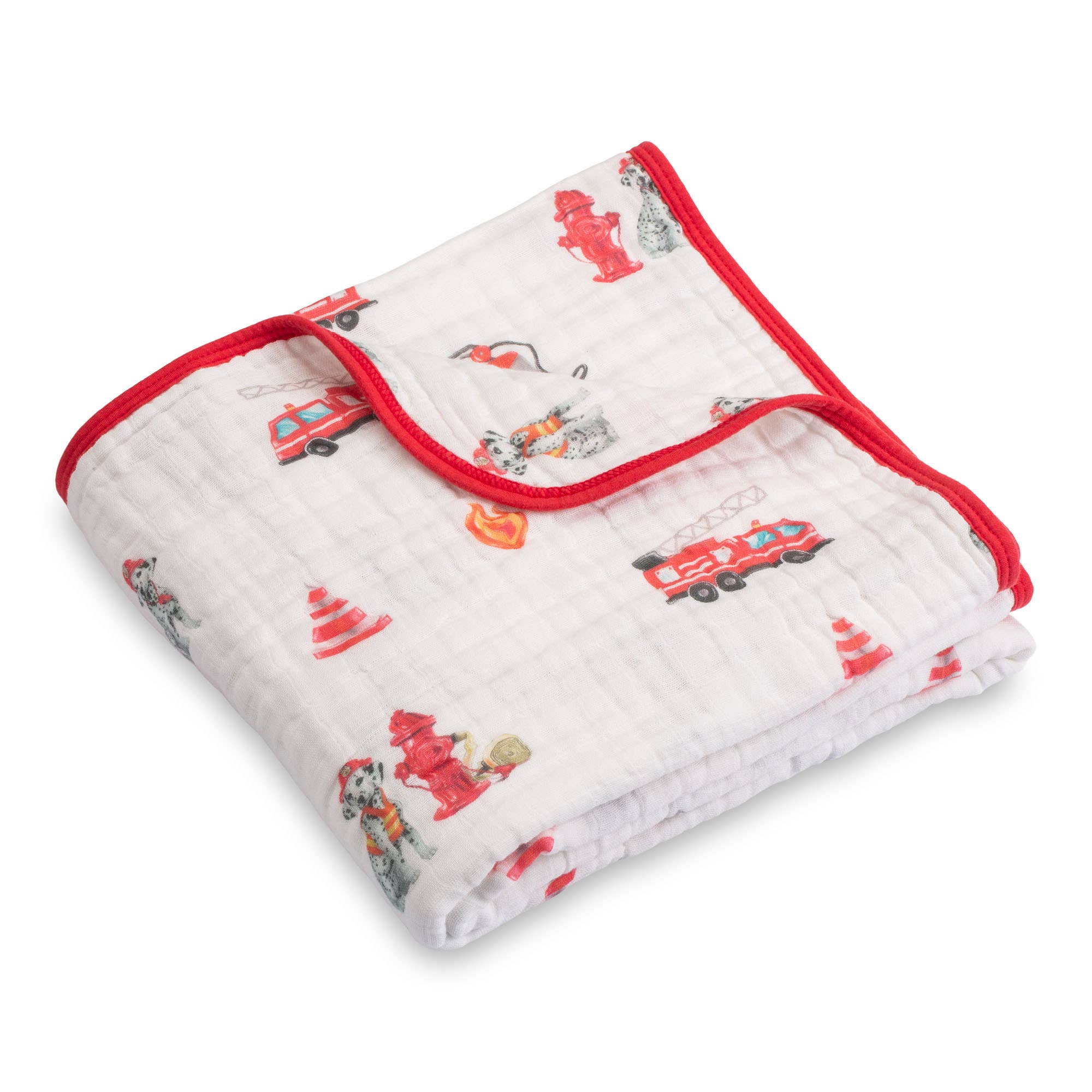 LollyBanks - Wholesale Quilt - Kids & Baby - Fireman Baby Toddler Muslin Blanket