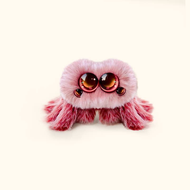 Snowball | Pink Spider Plush Toy for wholesale by Hello Claws Limited