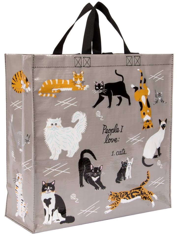 People I Love: Cats - Recycled Grocery Shopping Bag for wholesale by Incognito
