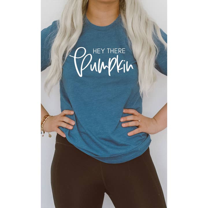 Kissed Apparel - Wholesale Screen Printed T-Shirt - Women's - Hey There Pumpkin Graphic Tee4