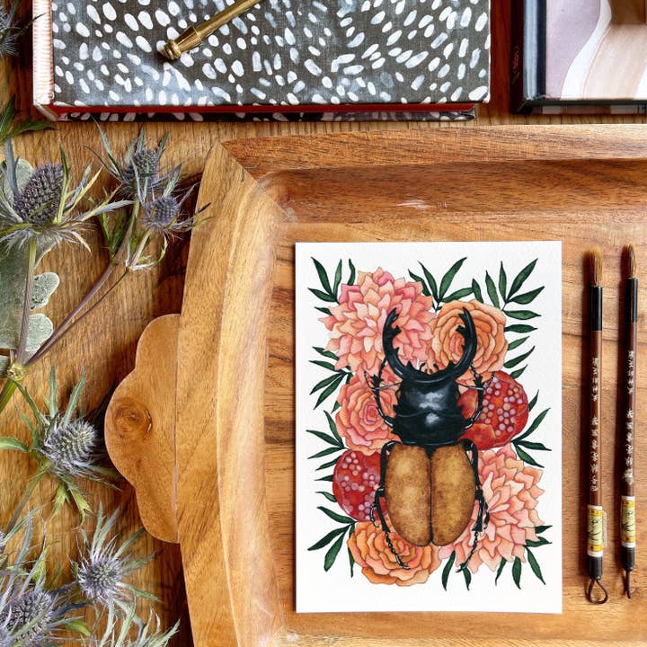 Candace Fincher - Wholesale Art print - Insect Art Print Of Stag Beetle, Insect Taxidermy, Entomology, Beetle Boho Wall Decor5