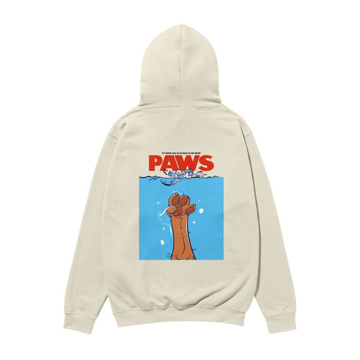 Paws Zware Organische Hoodie Steen voor wholesale door Weekend Concept