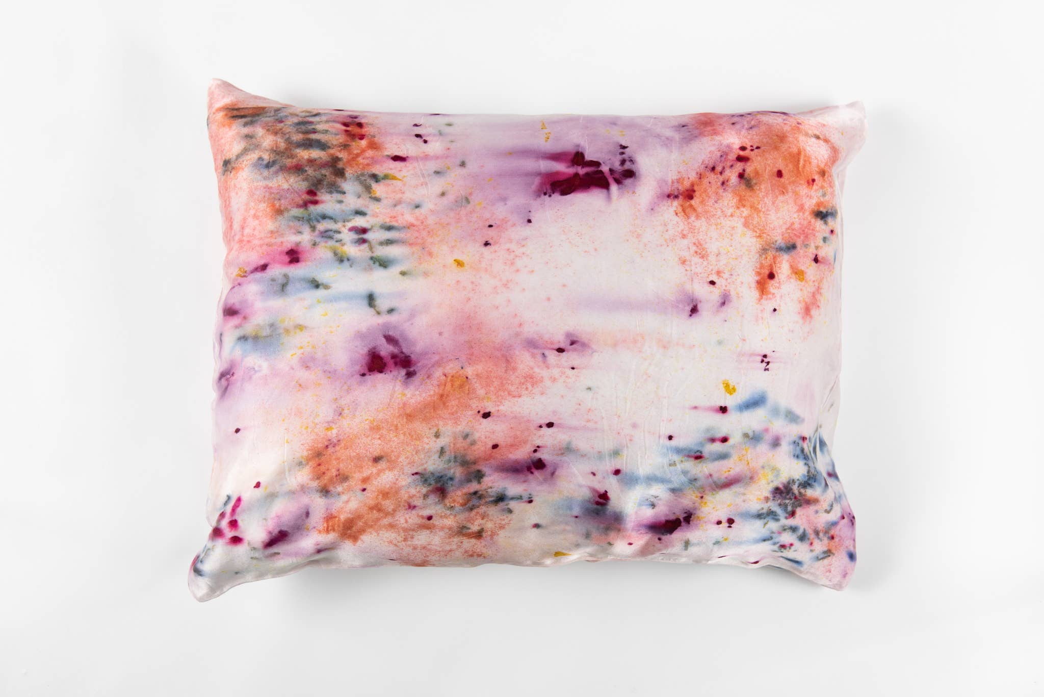 DYE KWEEN - Wholesale Bedding Pillowcase/Sham - Abstract Botanically Dyed Silk Pillowcase13