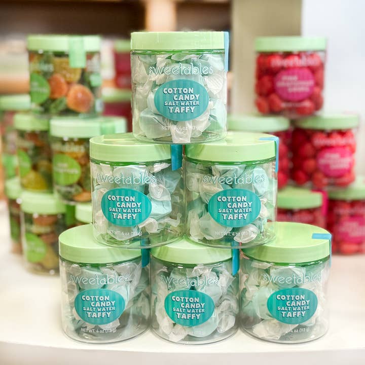 Bocaux de Bonbons Sweetables | Barbe à Papa Taffy à l'Eau Salée pour la vente par The Nut Garden, Sweetables, Utah Truffles