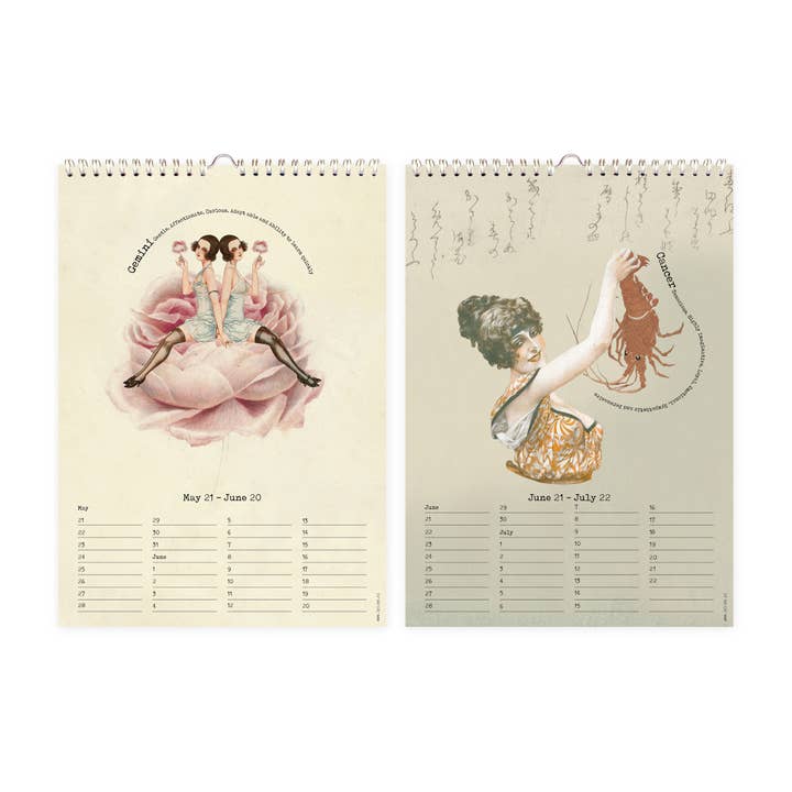 Lylies - Wholesale Calendar - Birthday calendar collages Rijksmuseum constellations A44