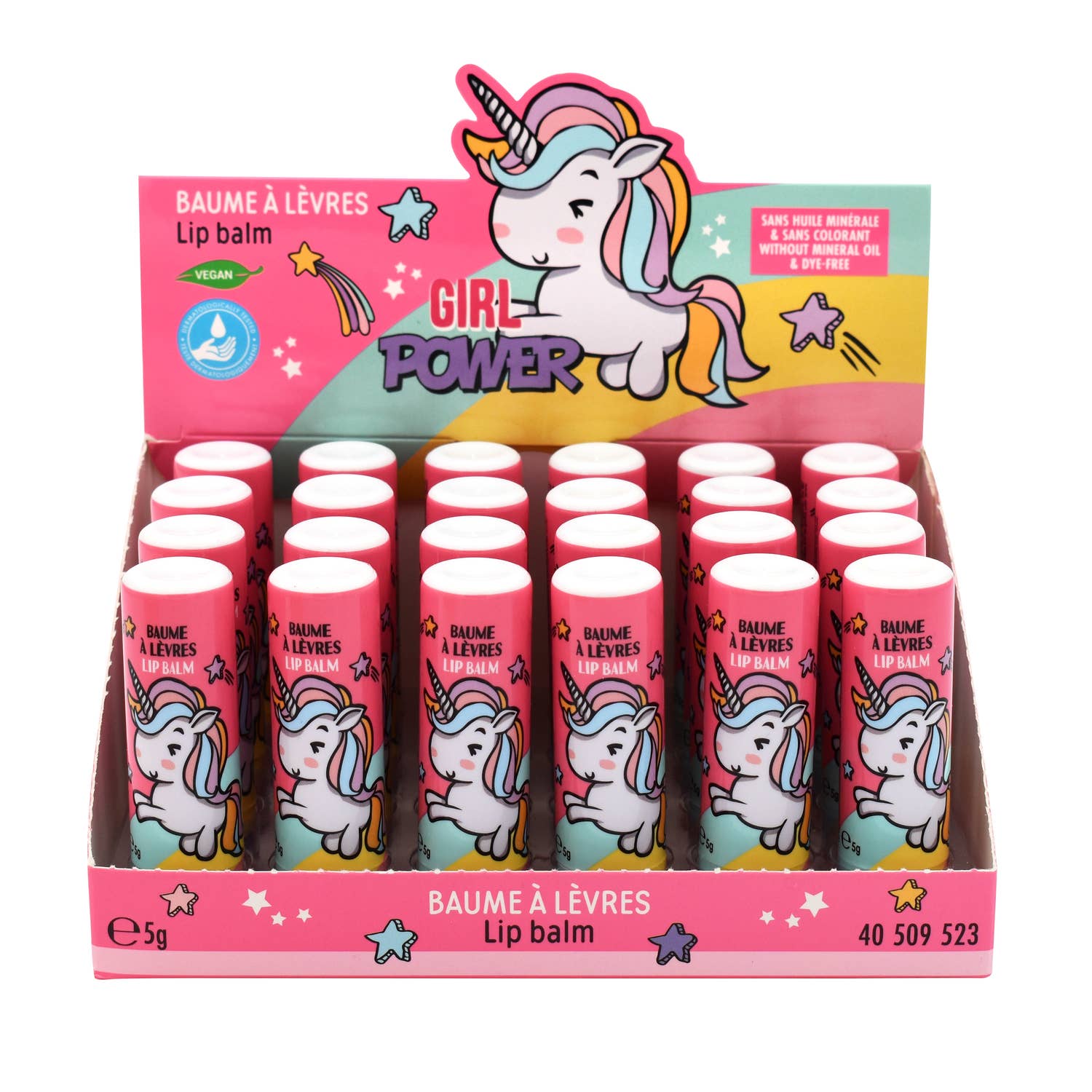 TAKE A GIFT - Wholesale Lip Balm - 😍 Girl Power, Lip Care, Scented, Strawberry, Strawberry, Hydration, Kids, Vegan, 5g, TAKE CARE1