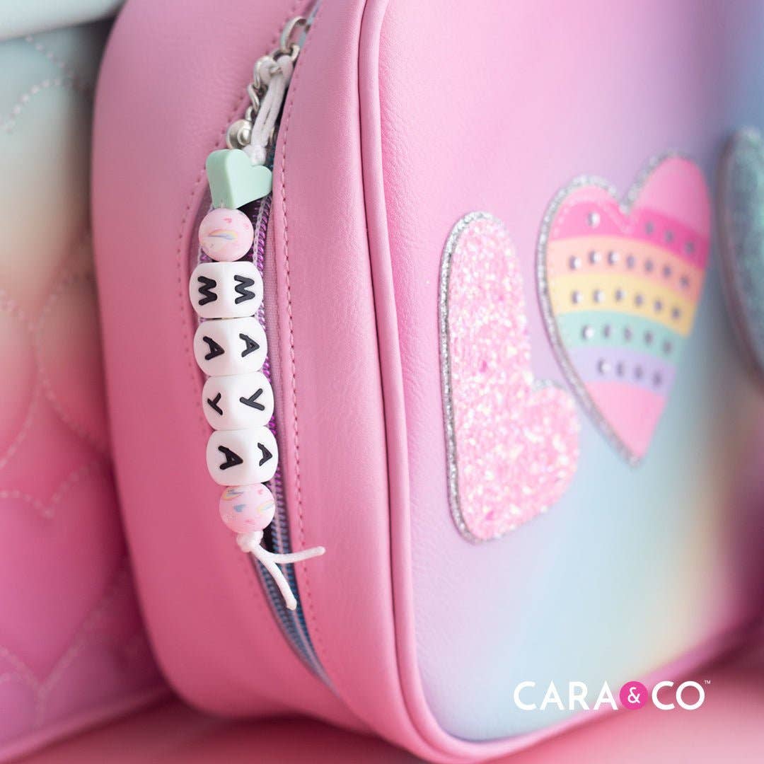 Cara & Co Silicone Craft Supply - Wholesale Beads - Square White Alphabet Silicone Beads5