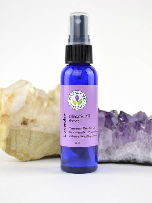 Lavender Spray 2oz for wholesale by Crystal Rock Healing, LLC