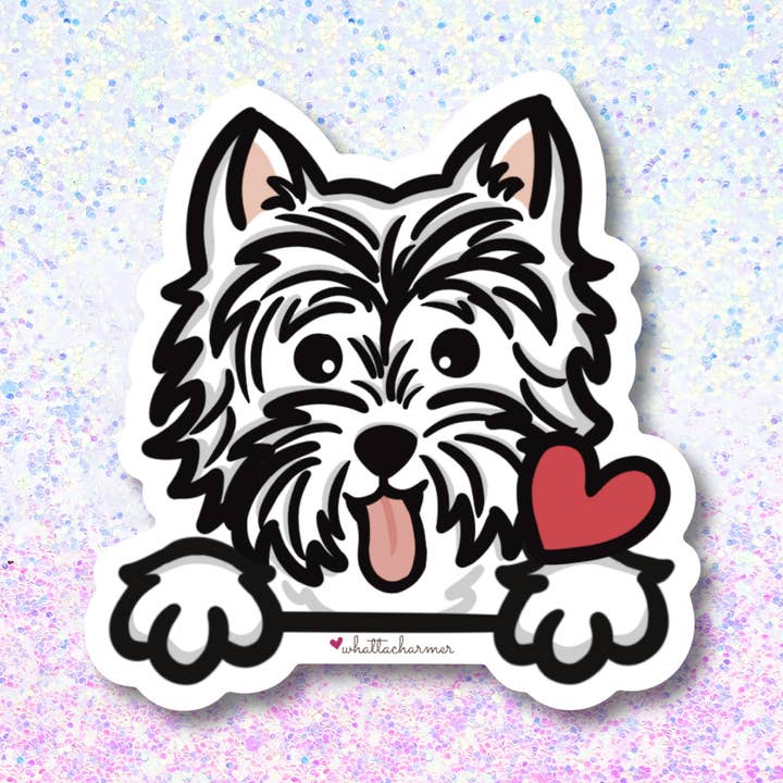 West Highland White Terrier Dog Sticker, Westie for wholesale by WhattaCharmer