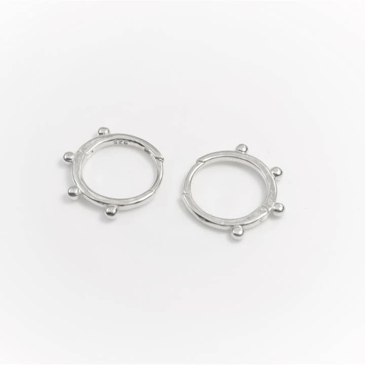 Diat - Wholesale Hoop Earrings - Ball Hoop Earrings7