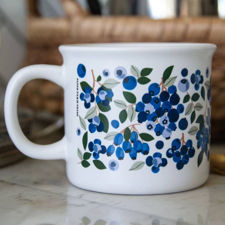 Paper Farm Press - Wholesale Coffee Mug - Blueberry Field Mug1