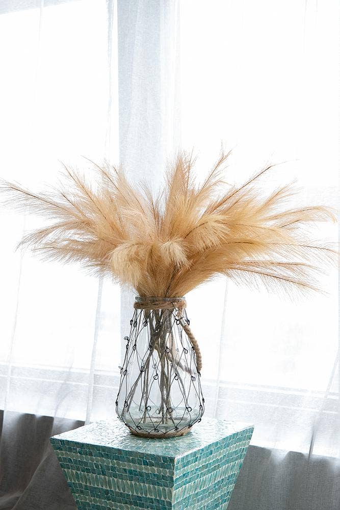 A&B Home Group Inc. - Wholesale Artificial Plant - 8x1x31.5"H 3pc/Bag Taupe Pampas Grass Bouquet4