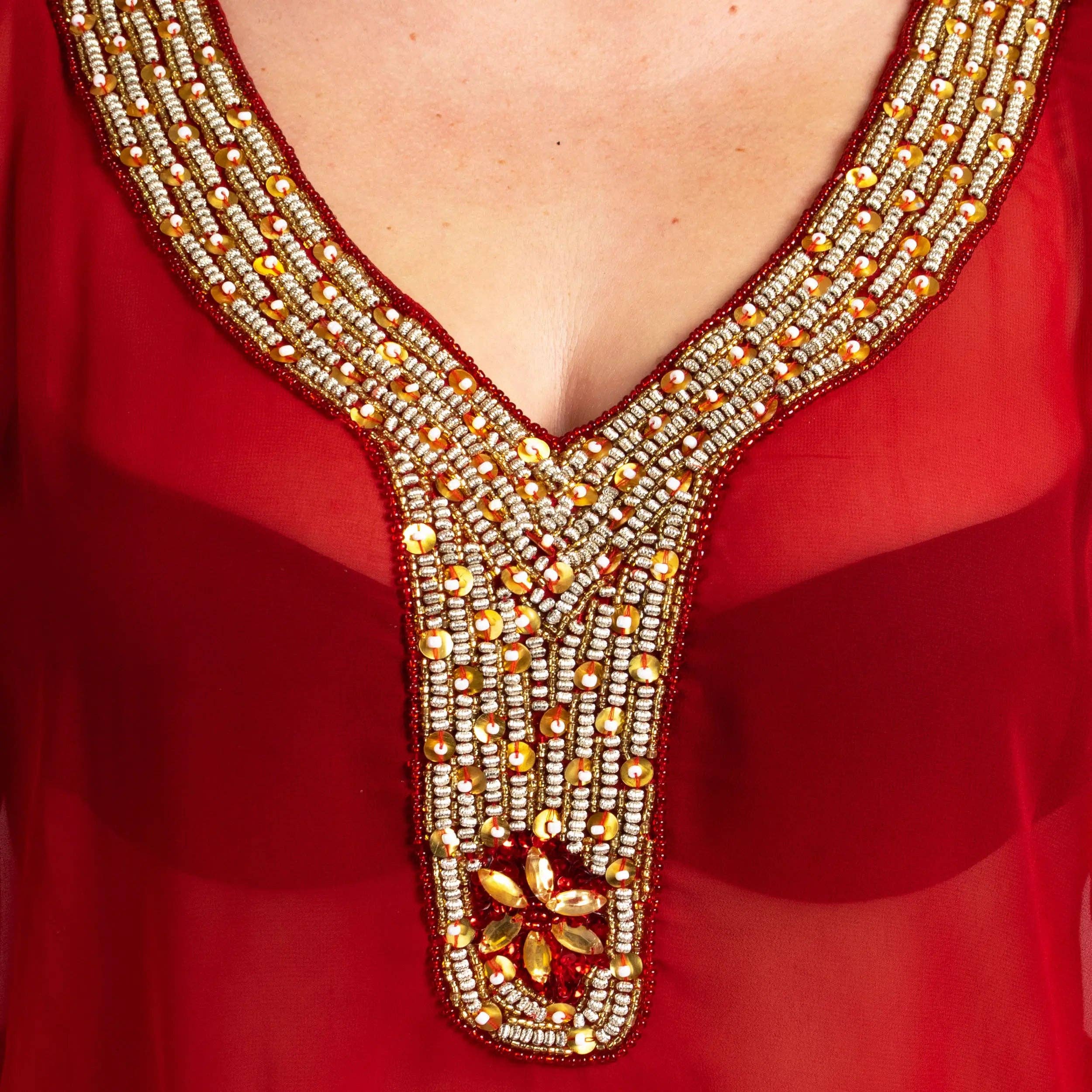 Miss Lavish London - Wholesale Kaftan - Dames - Dames Lange Kaftan Strand Caftan Jurk, 3 Kleuren S-3XL, 1408