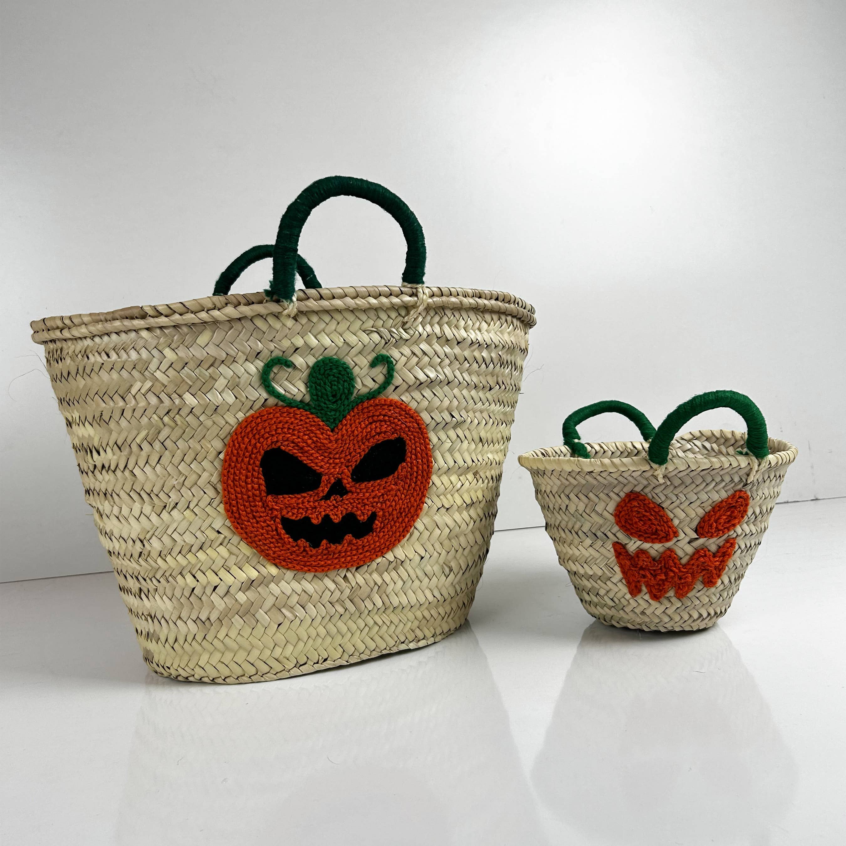 ProHandmadeDesign - Vente Sac de plage - Halloween : sac en paille personnalisé pour une astuce ou une friandise12