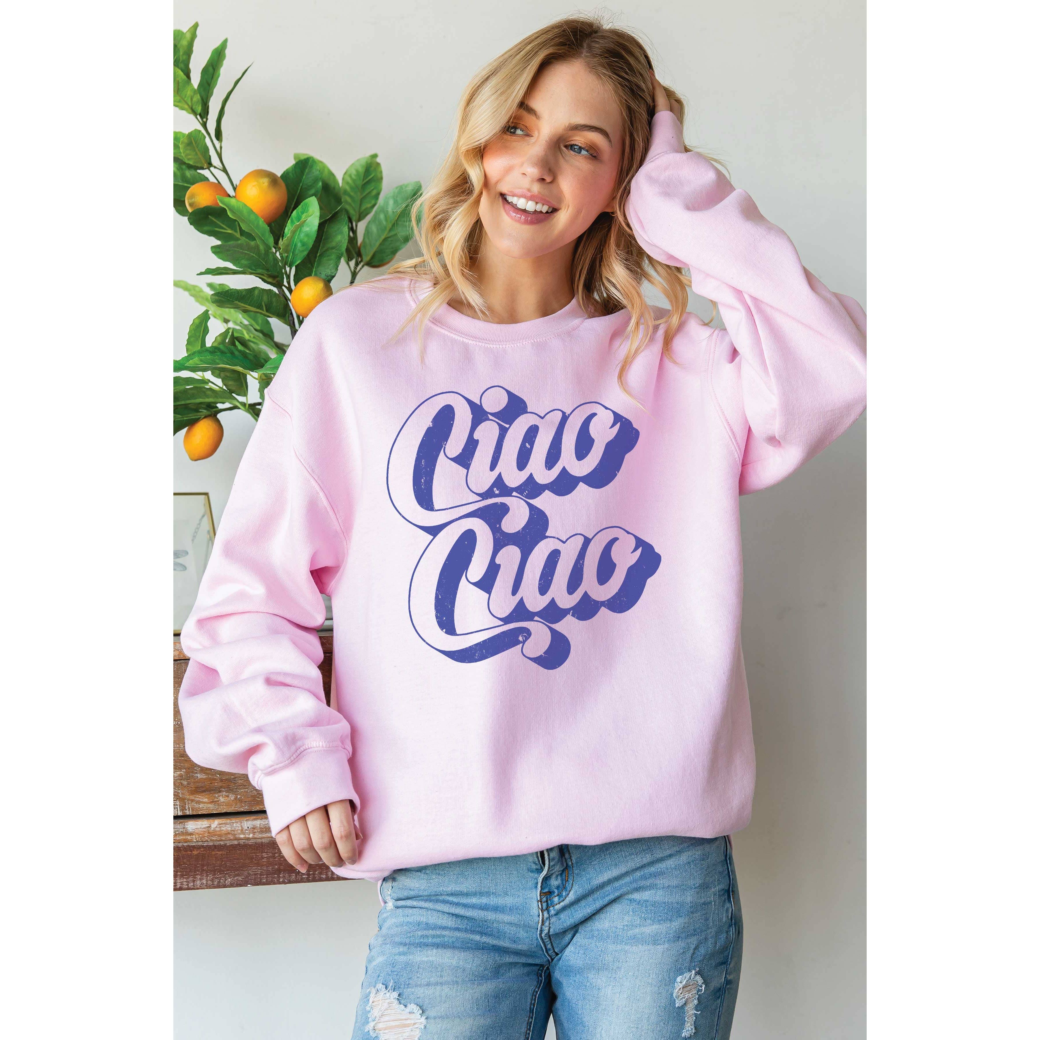 BLUME & CO. - Vente Sweat-shirt à imprimés – femme - Sweat-shirt graphique Ciao Ciao4