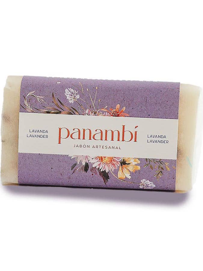 Natural Lavender Soap with Lavender Flowers x 100g for wholesale by Panambí