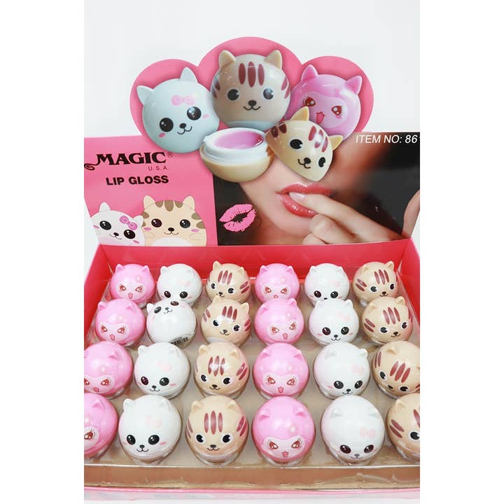 MIX COLOR Kitty Magic Lip Gloss for wholesale on Faire