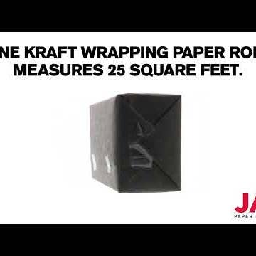 JAM PAPER - Wholesale Wrapping Paper Roll - Kraft Wrapping Paper, 50 Sq Ft, Black Kraft Paper, 2PK3