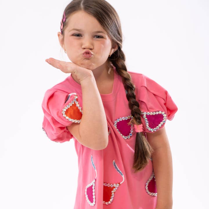 Tweenstyle par Stoopher - Robe à manches bouffantes Kisses pour la vente par Tweenstyle By Stoopher