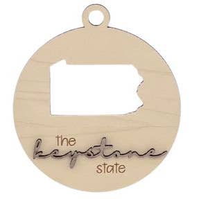 Pennsylvania smeknamn julsemesterprydnad för wholesale av Woodlander Workshop