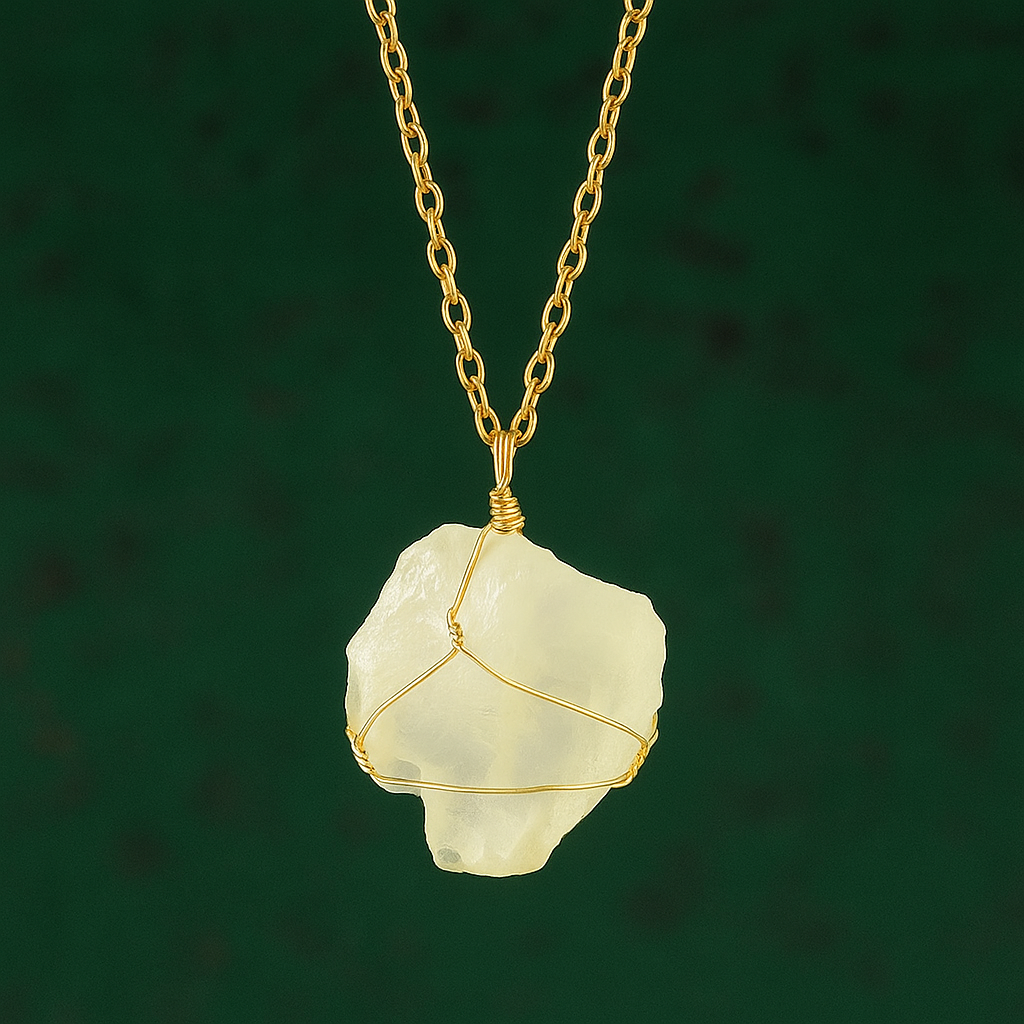 Moon Rituals - Vente Colliers à pendentif - Collier en Cristal Brut avec Chaîne en Or – Choisissez Votre Pierre : Quartz Clair, Améthyste, Quartz Rose, Aigue-Marine & Cadeau de Cristal de Noël13