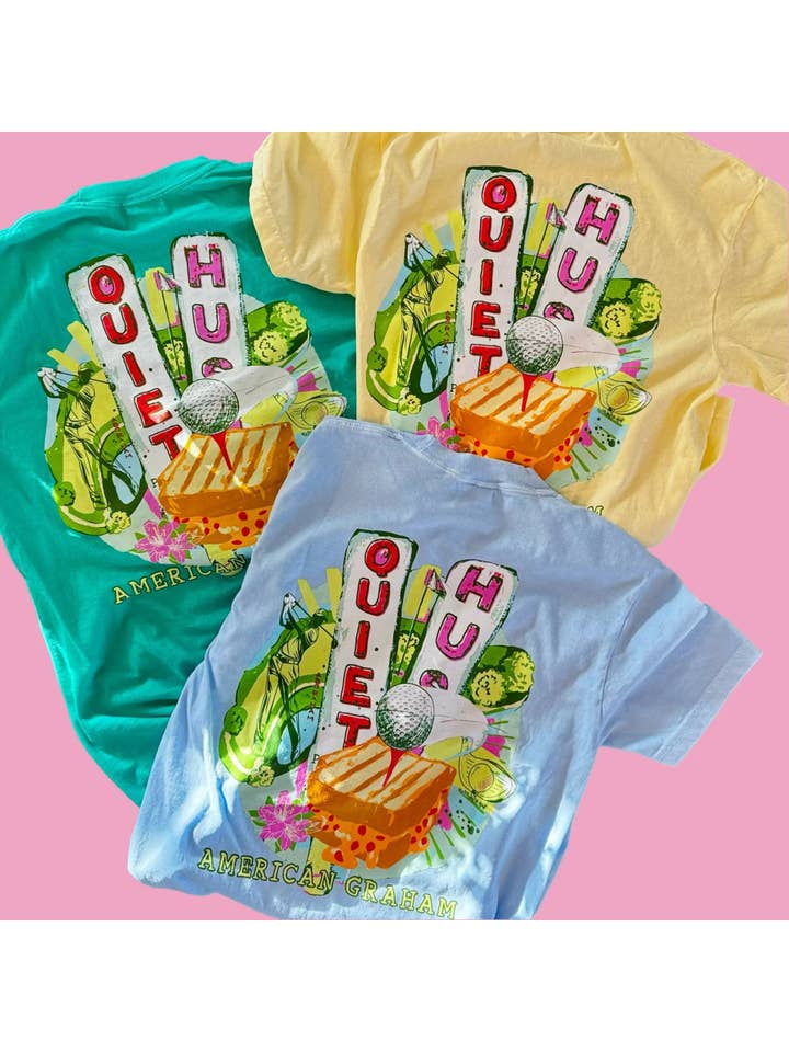 American Graham Apparel - Wholesale Screen Printed T-Shirt - Unisex - Hush Y'all Golf Tournament Artisan Graphic Tee6