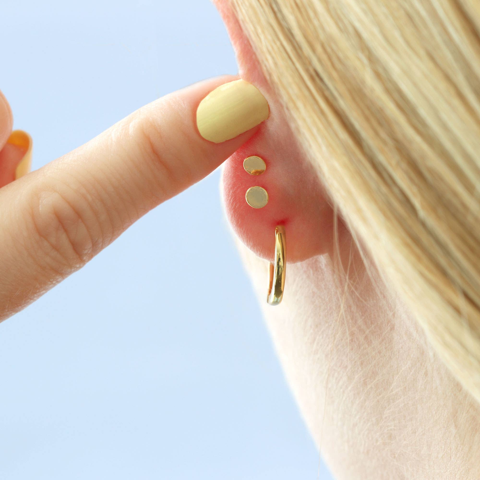 Kris Nations - Wholesale Stud/Post Earrings - Bar Titanium Flat Back Stud Earring8