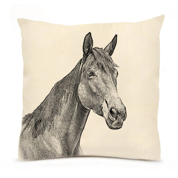 Large Horse Pillow for wholesale by Eric & Christopher