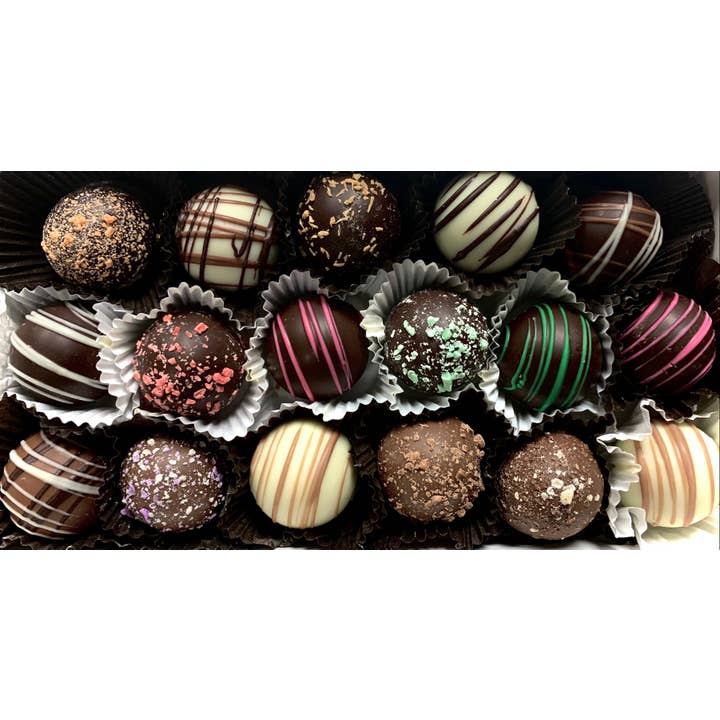 O'Shea's Candies Sweet Shop - Wholesale Chocolate Box - 15PC Truffles Gourmet Premium Assortment- Window Box