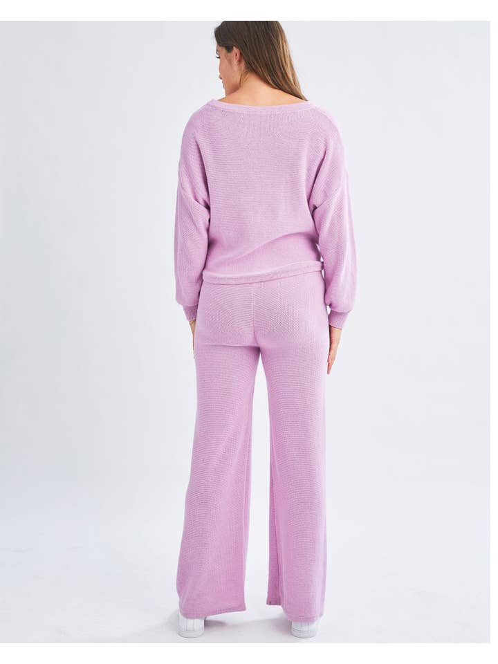 Angel Maternity - Wholesale Lounge set – Women's - Ella 2 Piece Loungewear Cotton Set in Lilac1